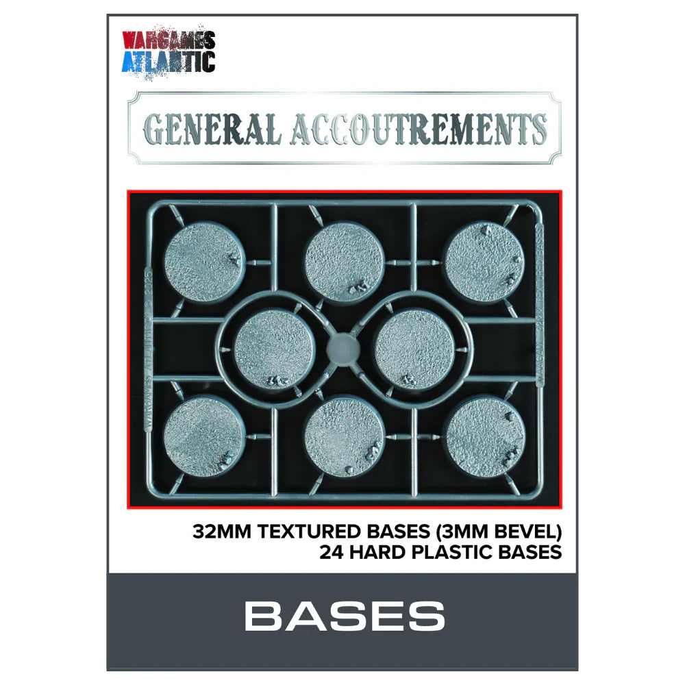 32mm Textured Bases (3mm Bevel)