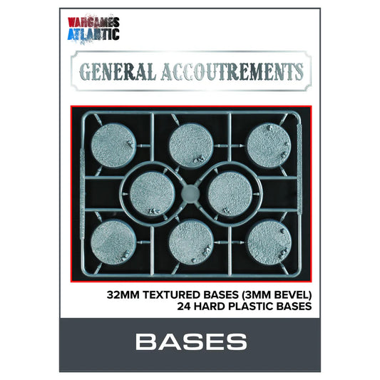 32mm Textured Bases (3mm Bevel)