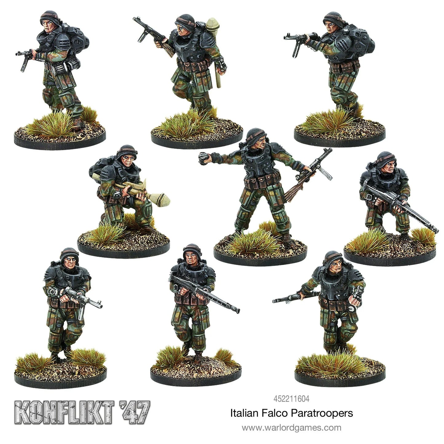 Konflikt '47 Italian Falco Paratroopers Infantry Squad MTO