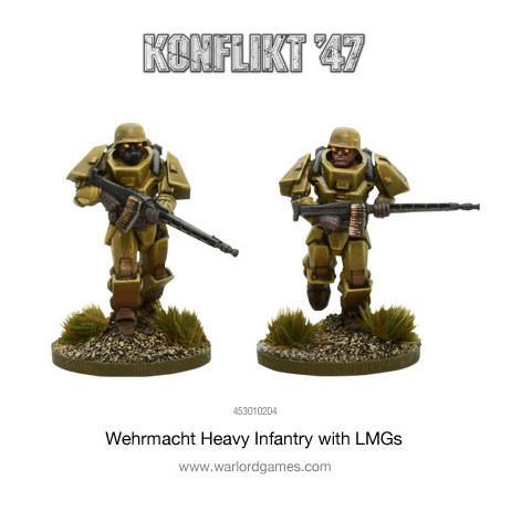 Konflikt '47 Axis German Heavy Schwertruppen Infantry with LMG MTO