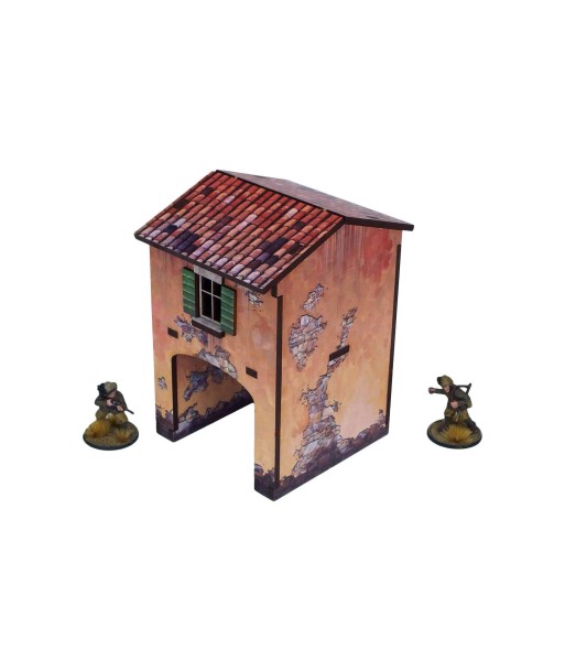 WW2 Italy Gate House (1) Prepainted (28mm)
